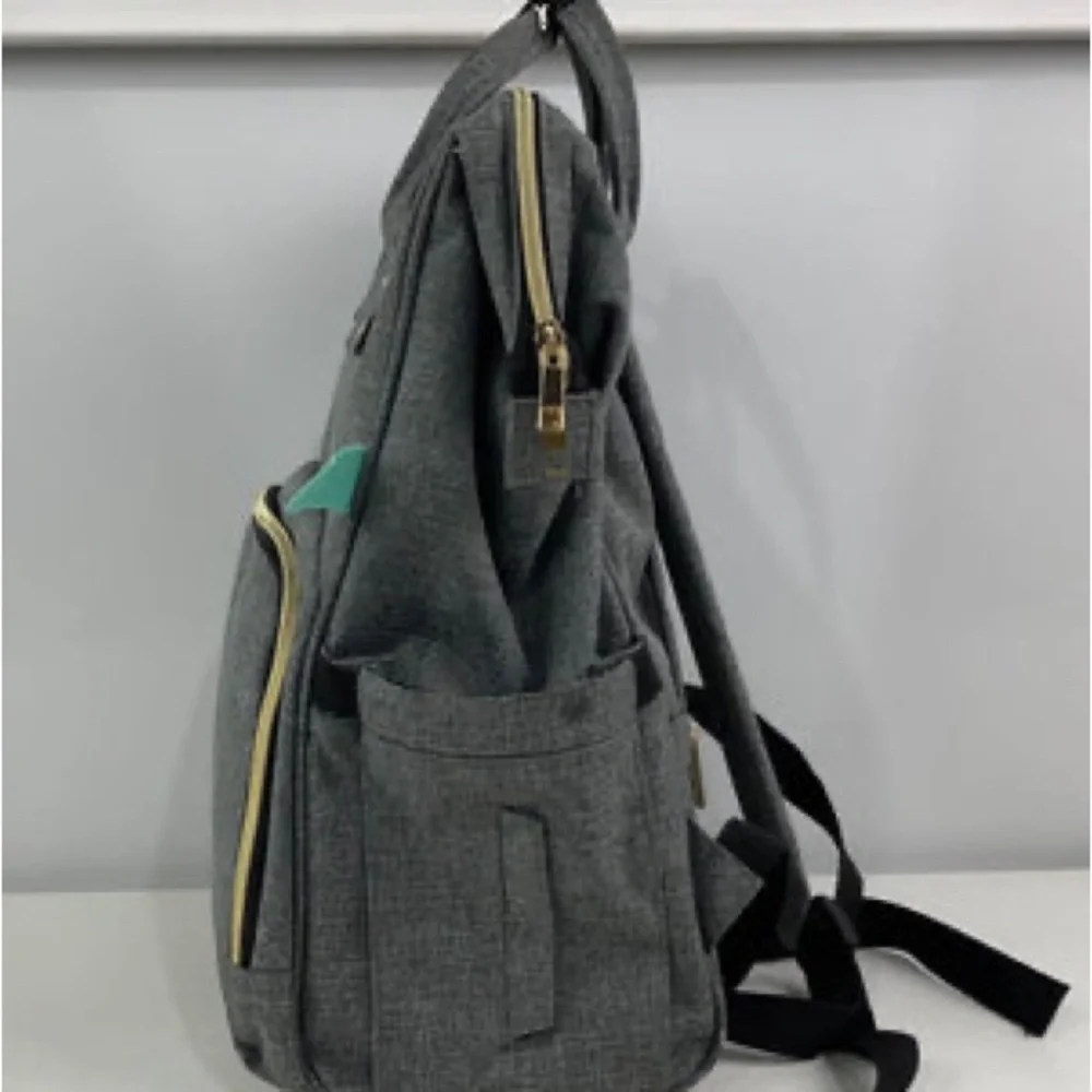 AFBP Sydney Breast pump diaperBag Backpack Baby unisex Adult Gray Black Straps